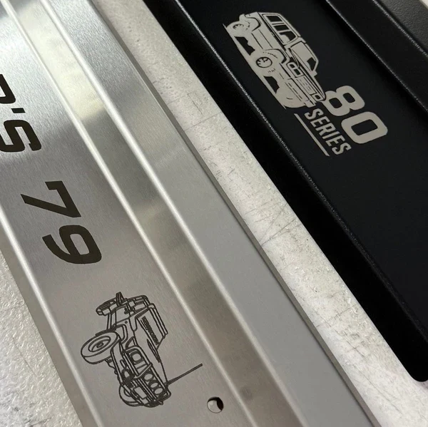 Stainless Steel Sill Trims - Suitable for use with 70 Series LandCruiser - Image 13