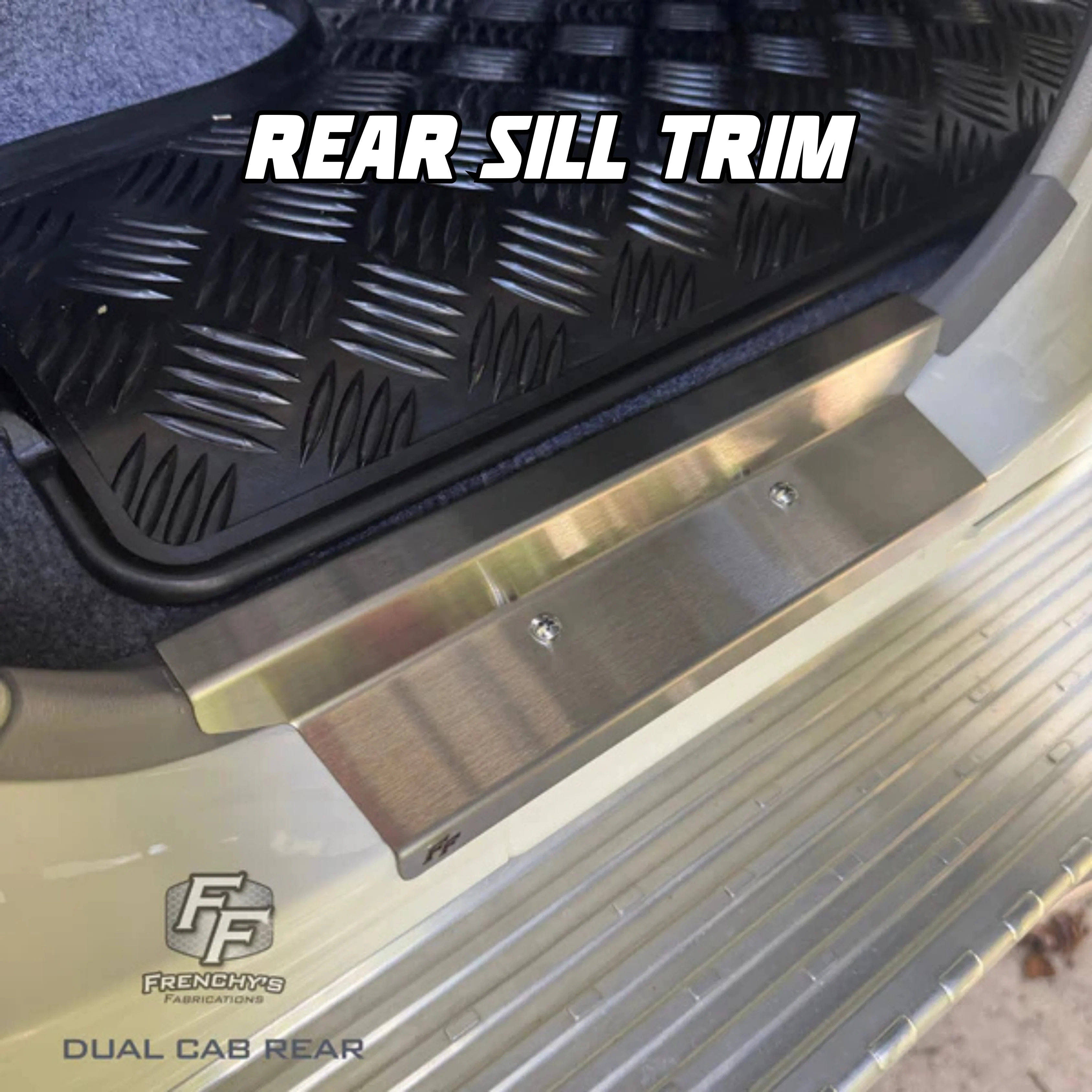 Stainless Steel Sill Trims - Suitable for use with 70 Series LandCruiser - Image 17