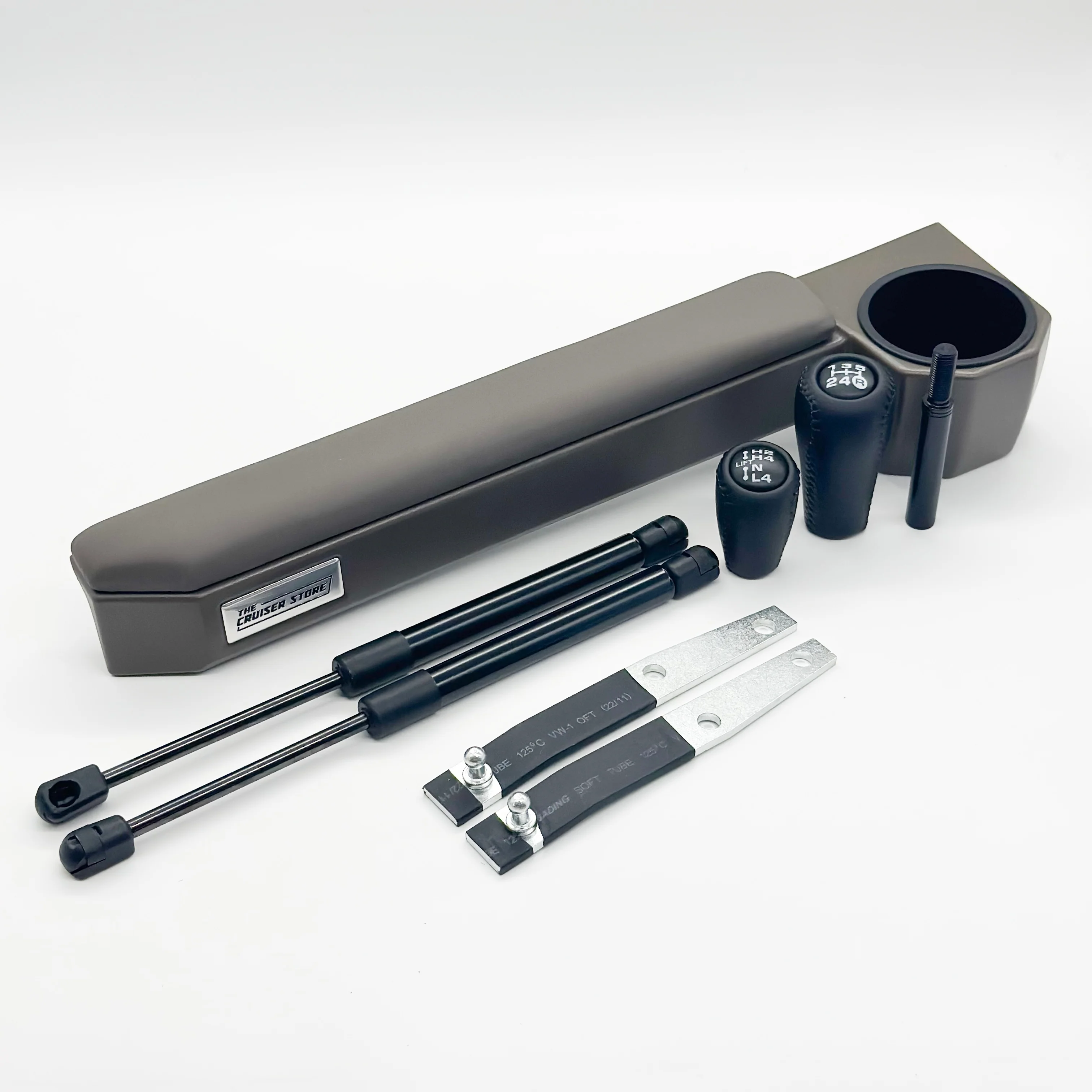 Armrest, Leather Gear Knob Set, Extension & Struts - To Suit 70 Series LandCruiser - Image 4