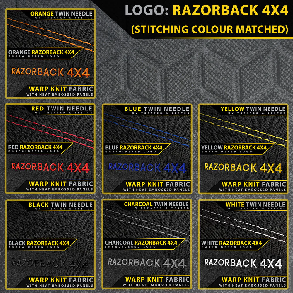 Razorback 4x4 - Toyota Landcruiser 78 Series - Bucket & 3/4 Bench - GP6 Premium Neoprene 2x Front Seat Covers (Made to Order) - Image 8